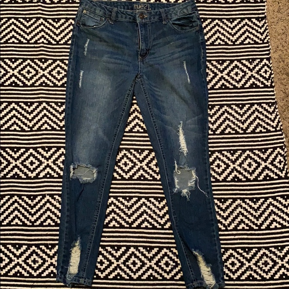 Mid rise ankle jeggings